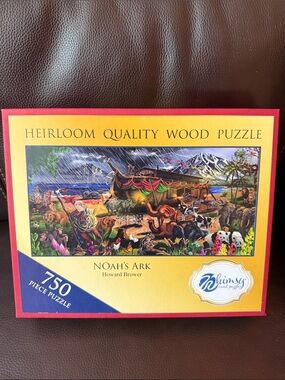 Noah's Ark 750-Piece Heirloom Wood Puzzle whimsy brand. Excellent condition